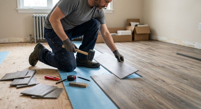 Linoleum Floor Installation in Dracut, MA