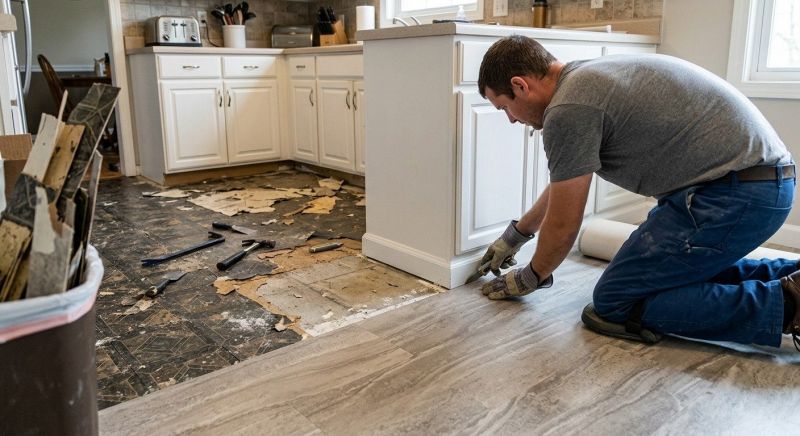 Linoleum Floor Installation in Dracut, MA