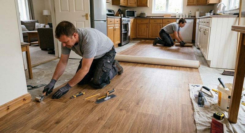 Linoleum Floor Installation in Manchester, NH