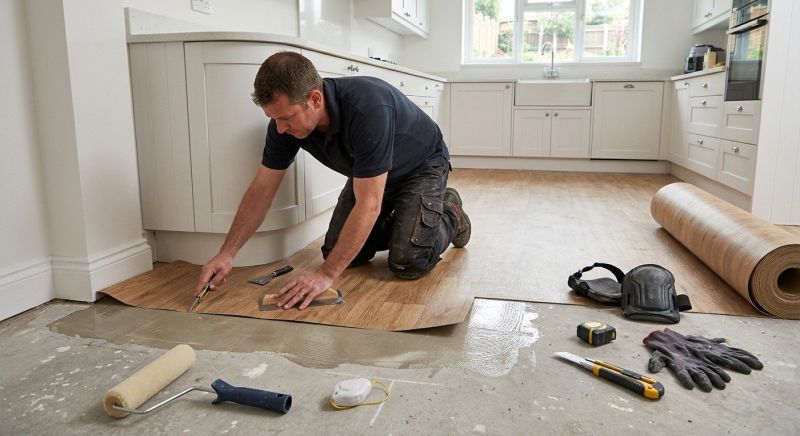 Sheet Linoleum Installation in Dracut, MA