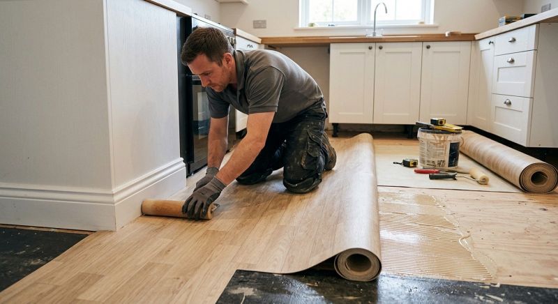 Sheet Linoleum Installation in New Boston, NH